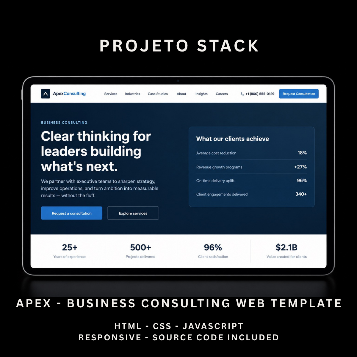 Apex Consulting - Business Consulting HTML Website Template