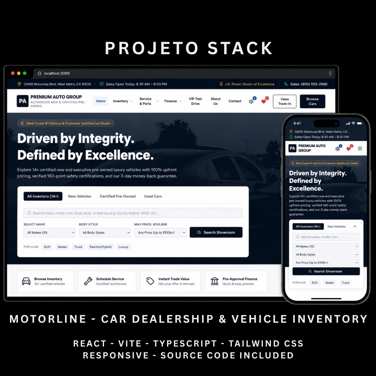 MOTORLINE - Car Dealership Website Template