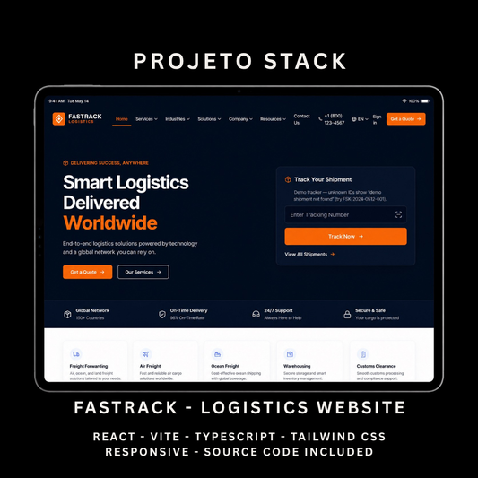 Fastrack - Logistics & Shipment Management React Website Template