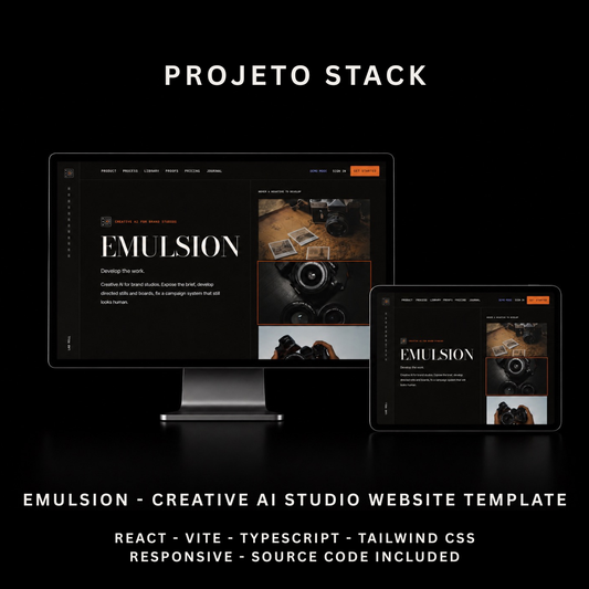 EMULSION - Creative AI Studio & Client Lab Website Template