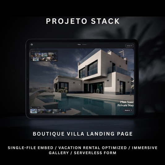 Boutique Villa Landing Page Template