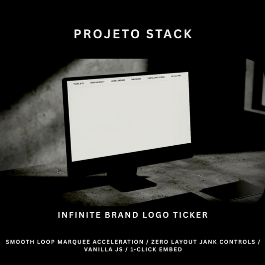 Logo Ticker HTML Widget - Responsive "As Seen In" Marquee Component